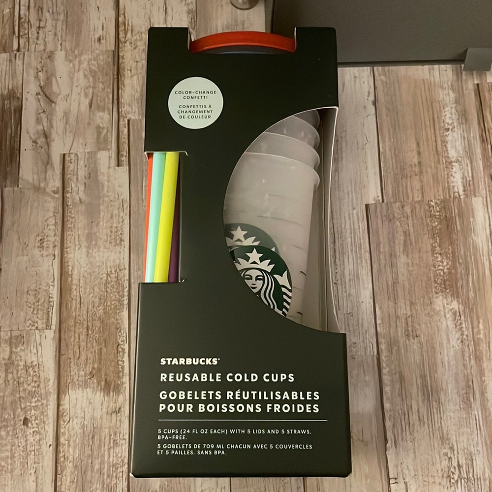 2021 Starbucks  Confetti Color Changing Cups